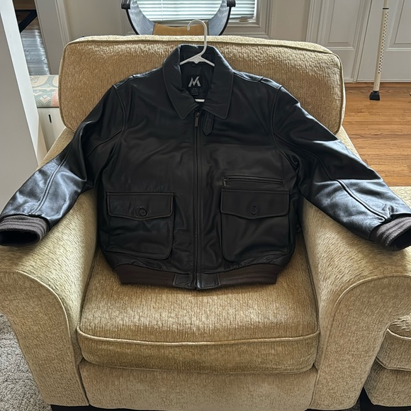 Bombers leather coat/jacket - Picture 1 of 10